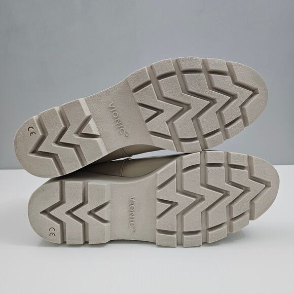 Vionic Willa Loafer Womens 9 Cream Patent Leather Wedge Slip On Arch Support - Picture 10 of 13